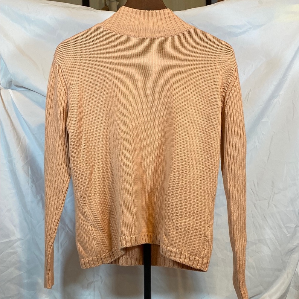 Talbots Peach Cowl Neck Sweater